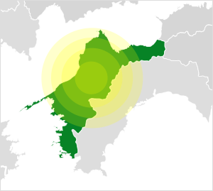 スタンダード家庭教師サービス 愛媛の地図
