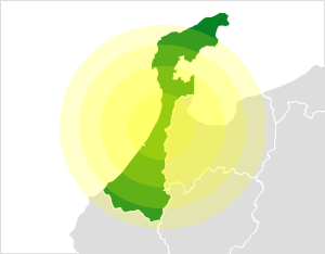 スタンダード家庭教師サービス 石川の地図
